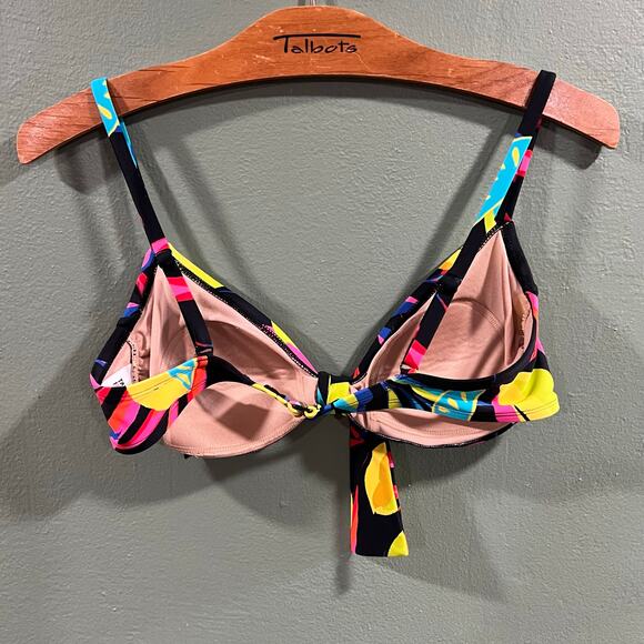 Tabitha Brown Target Designer Tropical Print Bikini Top Size M - Picture 3 of 4